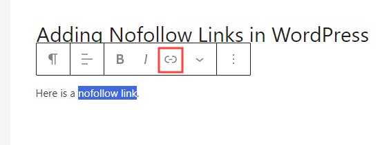 Add nofollow links to internal and external links.